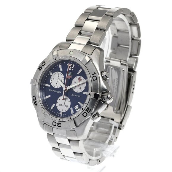 TAG HEUER Aqua racer Chronograph blue Dial Quartz Men's Watch - Picture 2 of 7